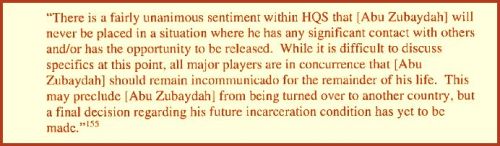 35 Zubaydah forever imprisoned